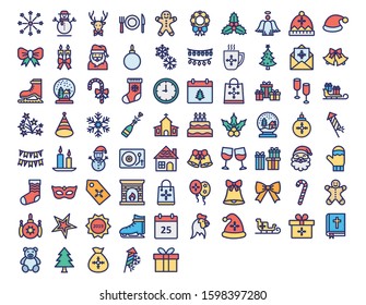 
Christmas Celebration Vector Icons Pack
