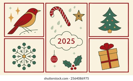 christmas celebration vector template design