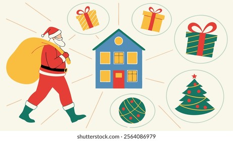 christmas celebration vector template design