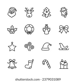 christmas celebration, xmas , winter greeting, element isolated icons, vector illustration