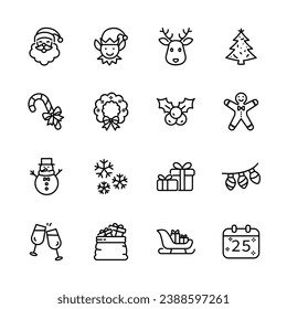 christmas celebration, xmas , winter greeting, element isolated icons, vector illustration