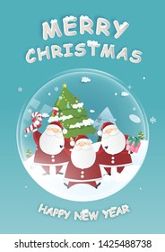 Christmas celebrations Christmas card. Vector illustration