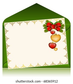 Christmas celebratory envelope