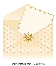 Christmas celebratory envelope