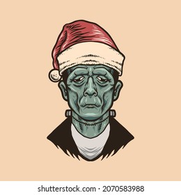 christmas character illustration vector design