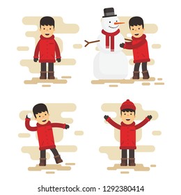 Christmas Character Pack in Flat Design