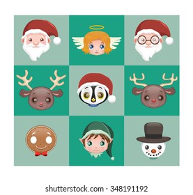 Christmas character portraits