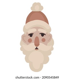 christmas character santa claus icon , simple isolated vector illustration.