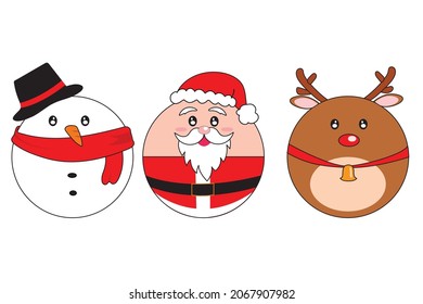 Forma de bola de temas de carácter navideño