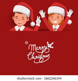 Christmas character vector design for card, banner and background.
