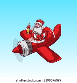 plantilla de ilustración vectorial de caracteres de Navidad