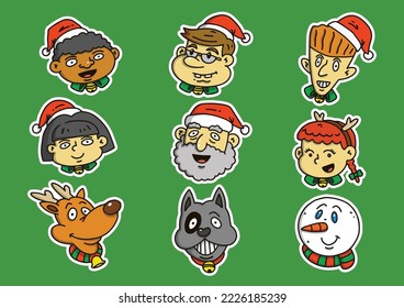 Christmas Character Vector Set 2022