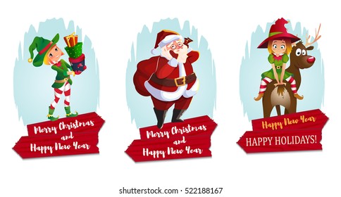 Christmas characters set