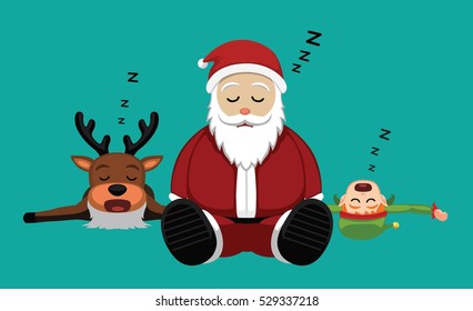 Christmas Characters Set Cartoon Vector Illustration 7