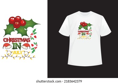 Plantilla uniforme de camiseta para eventos de caridad de Navidad
