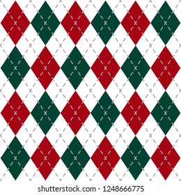 Christmas Check Pattern Image.