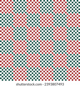 Christmas checker pattern with dot inside. checker seamless pattern vector. checker pattern. Decorative elements, floor tiles, wall tiles, bathroom tiles, swimming pool tiles.