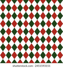 Christmas, A checkered pattern with red and green squares. Christmas gift, Christmas invitation. Golf Pattern, Christmas Pattern
