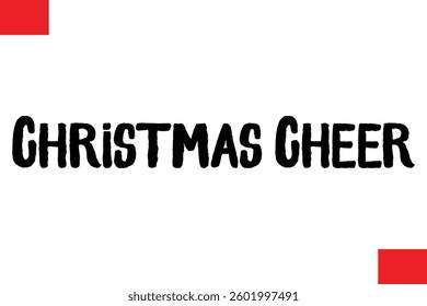 Christmas Cheer Cursive Typography Text Lettering