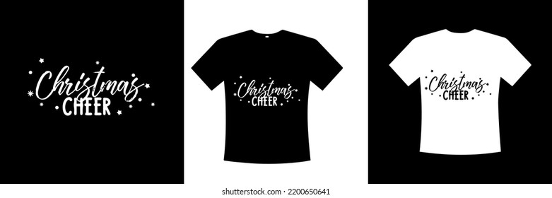 Christmas cheer design, Christmas quotes design with vector printable file.