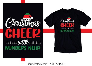 Christmas cheer with numbers near Shirt, Custom Teacher Christmas T-Shirt, New Christmas Teacher Shirt, First Grade Teacher Sweatshirt, Back to School use a Sublimation, T-Shirt, mug, Tota beg, Pillow