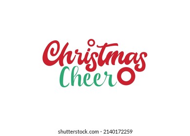 Christmas Cheer Quotes. Creative Vector Typography Concept