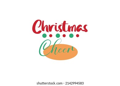 Citas de Navidad. Concepto de tipografía de vectores creativos