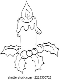 Saludos de Navidad. Diseño de elementos dibujados a mano en Navidad para impresión o uso como afiche, tarjeta, volante o camiseta