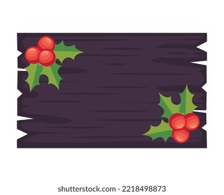 christmas cherries in wooden label