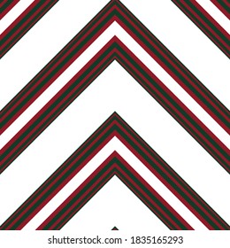 Christmas Chevron diagonal striped seamless pattern background suitable for fashion textiles, graphics