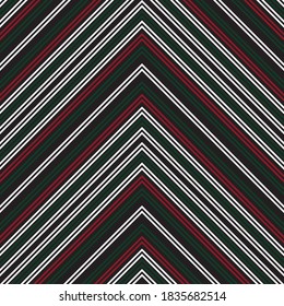 Christmas Chevron diagonal striped seamless pattern background suitable for fashion textiles, graphics