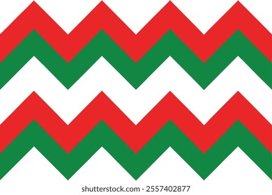 Christmas chevron seamless pattern on white background. vector illustration