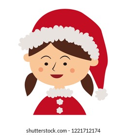 Christmas child vector image