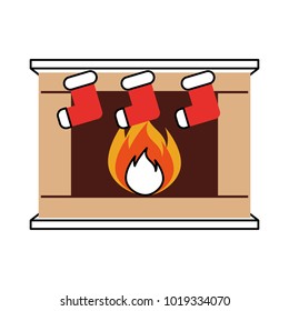 christmas chimney with socks