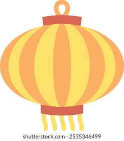 Christmas Chinese Lantern Icon Combining Festive Cheer and Cultural Symbolism, Perfect for Highlighting Holiday Celebrations, Decorations, and Multicultural Festivities