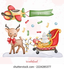Christmas circus, Wonderland Christmas, Christmas amusement park element
