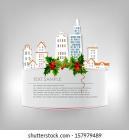 Christmas city background