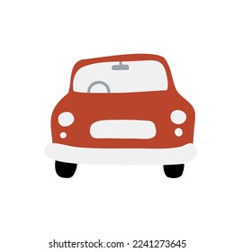 Christmas city clipart, Winter scene creator clipart, winter market illustration, Decorated houses and snowy trees vector in flat style, Christmas car