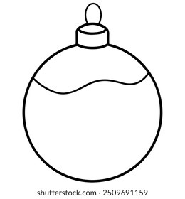 Christmas Classic Bauble: Premium Vector Illustration.