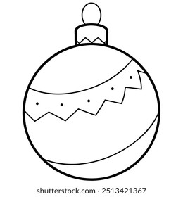 Christmas Classic Bauble: Premium Vector Illustration.