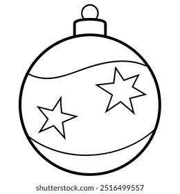 Christmas Classic Bauble: Premium Vector Illustration.