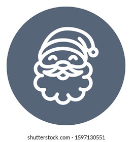 
Christmas, claus, santa Isolated Vector icon which can easily modify or edit
