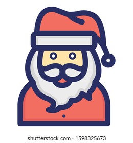 
Christmas, claus, santa Isolated Vector icon which can easily modify or edit
