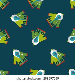 Christmas clothes flat icon,eps10 seamless pattern background