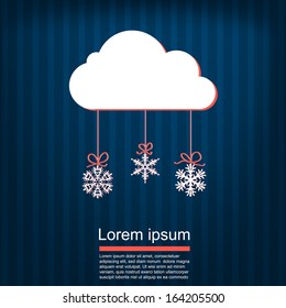 christmas cloud background