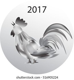 Christmas cock vector image