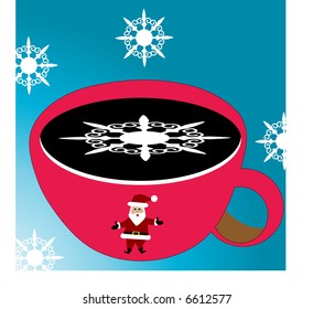 christmas coffee layered for easy editing
