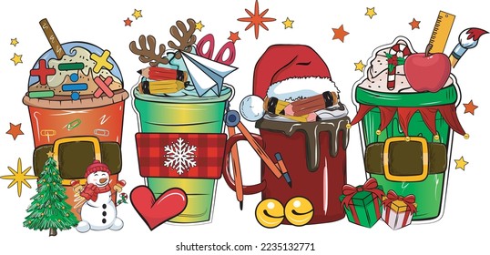 Christmas Coffee For Teacher T-shirt