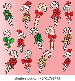 Christmas - Collection of Candy Canes