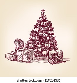 christmas collection hand drawn
